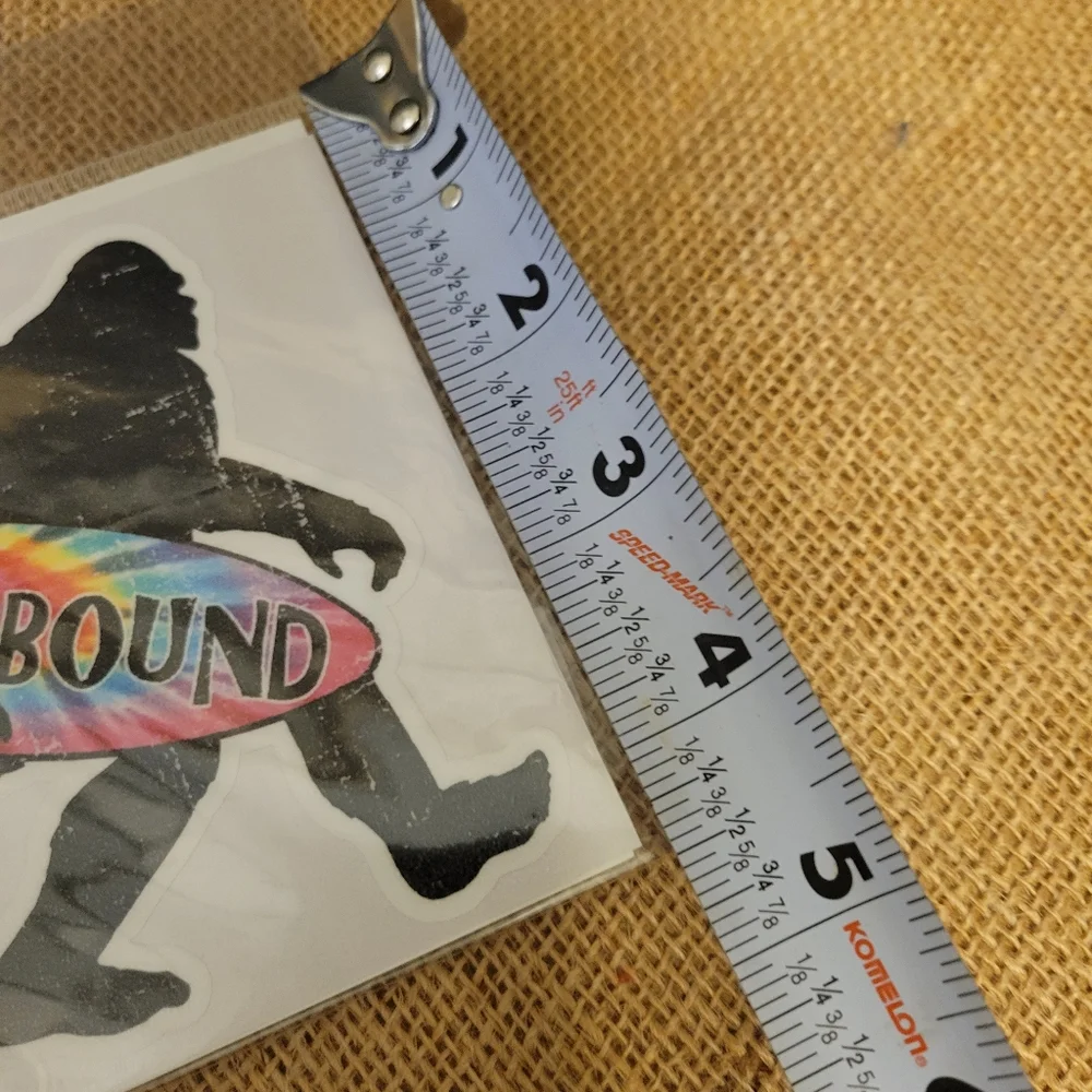 Off the hook big foot and surf board sticker - Picture 9 of 10